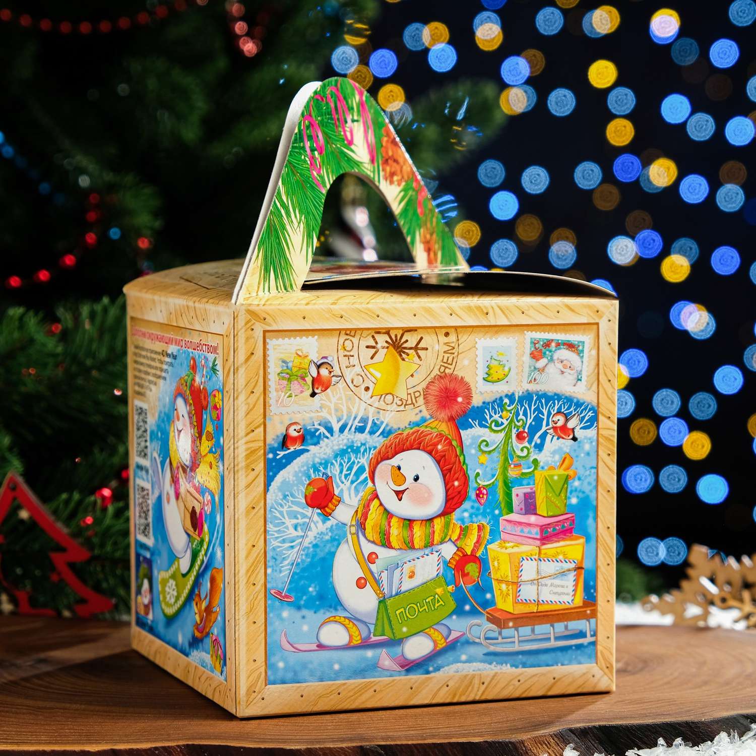 Новогодний подарок Sima-Land набор «Почтальон» с Анимацией и игрой 500 г - фото 4