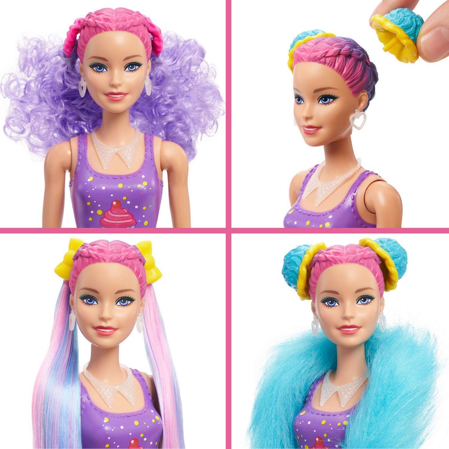 Набор Barbie Кукла из серии Блеск Сменные прически в непрозрачной упаковке (Сюрприз) HBG39 HBG39 - фото 8