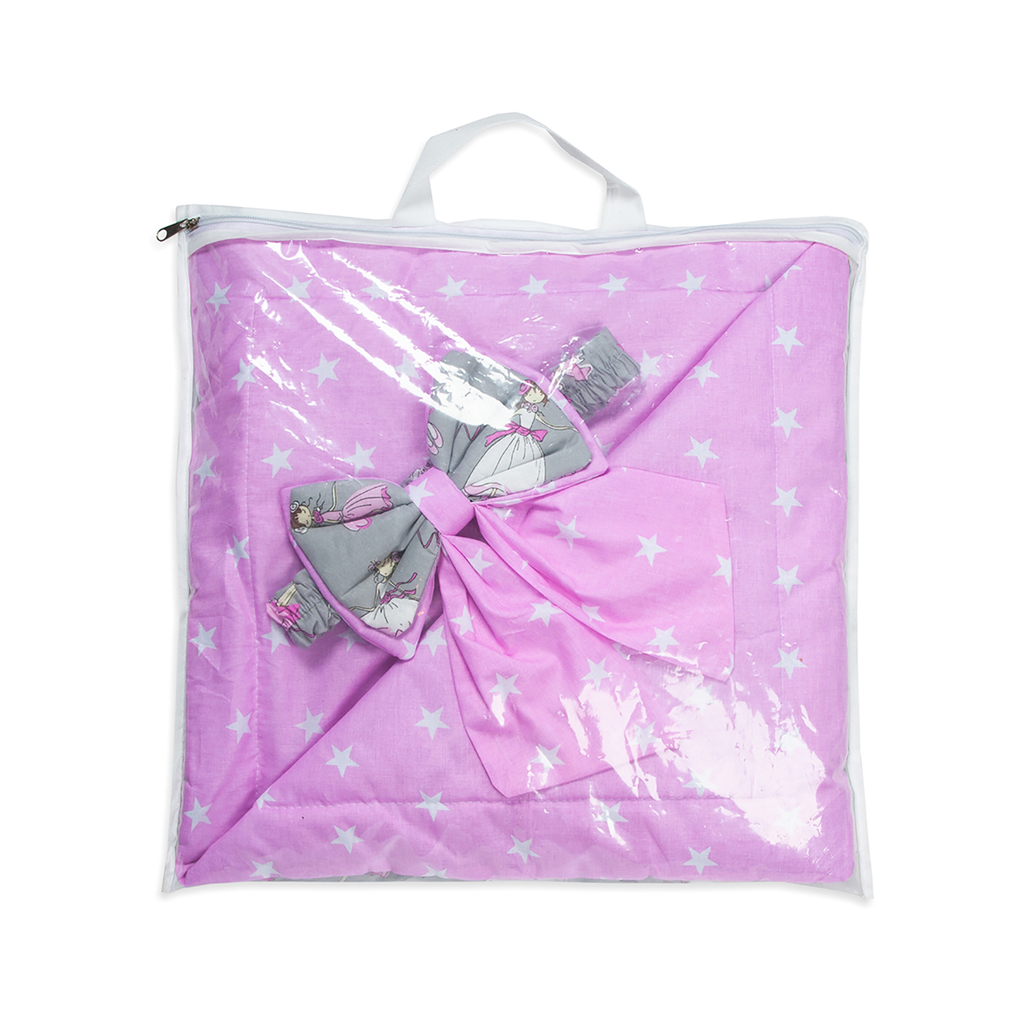 Конверт-одеяло Чудо-чадо для новорожденного на выписку Времена года балерины/серый - фото 5