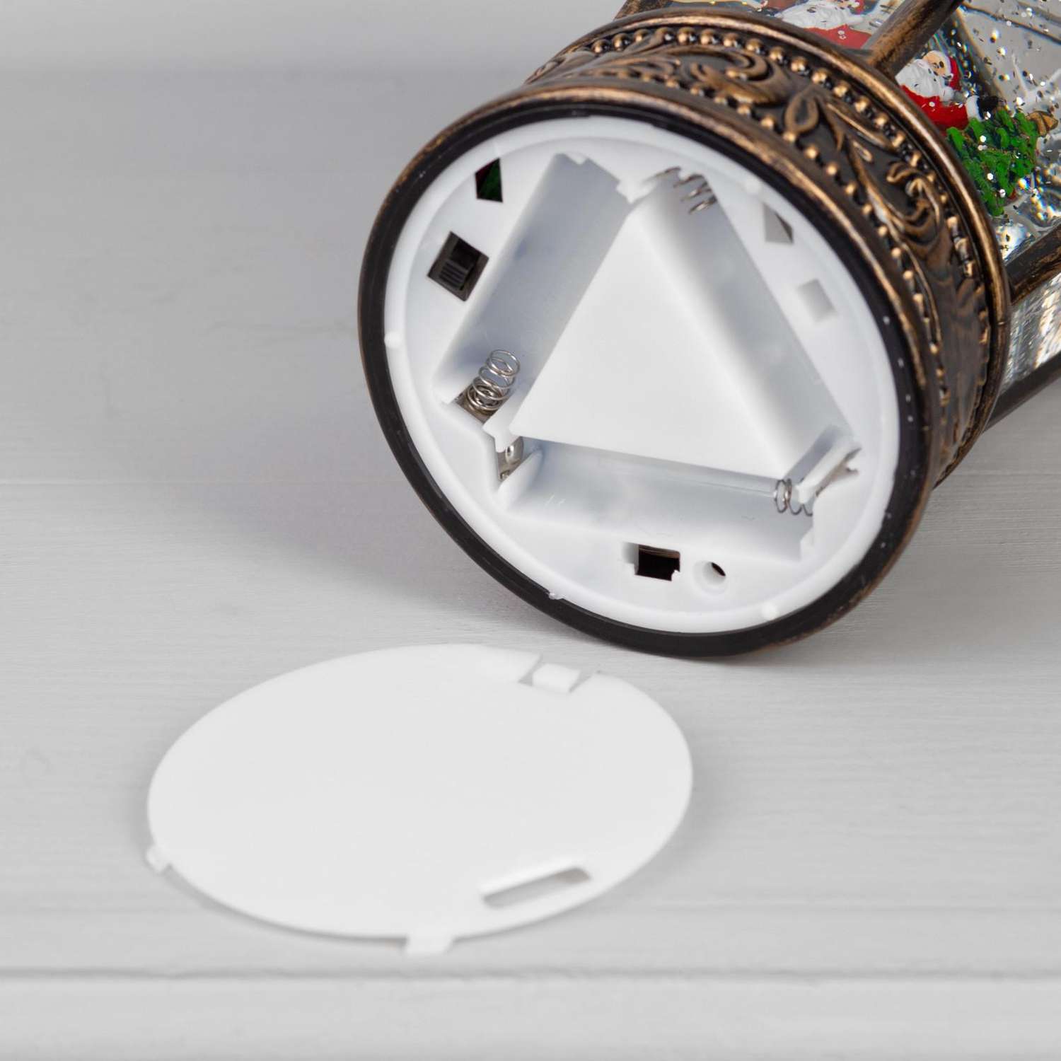 Светодиодная фигура Sima-Land «Дед Мороз и ёлка» пластик батарейки не в комплекте свечение тёплое белое - фото 3