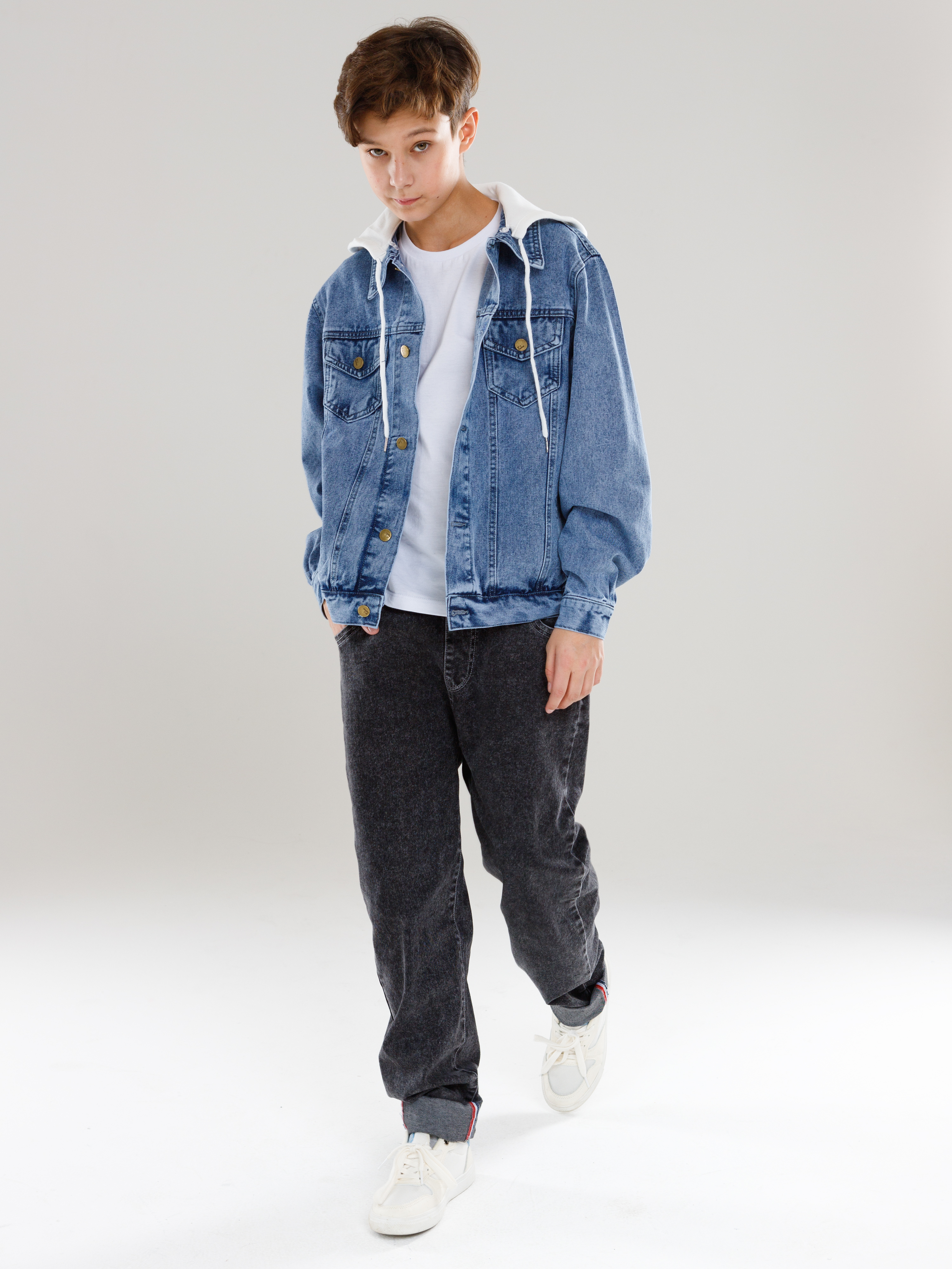 Куртка джинсовая СИНИЙ МИР M1013-D63 - фото 11