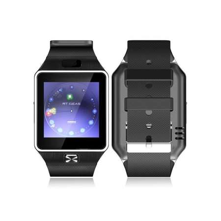 Смарт-часы черные наручные CASTLELADY с камерой Smart Watch DZ 09 умные часы