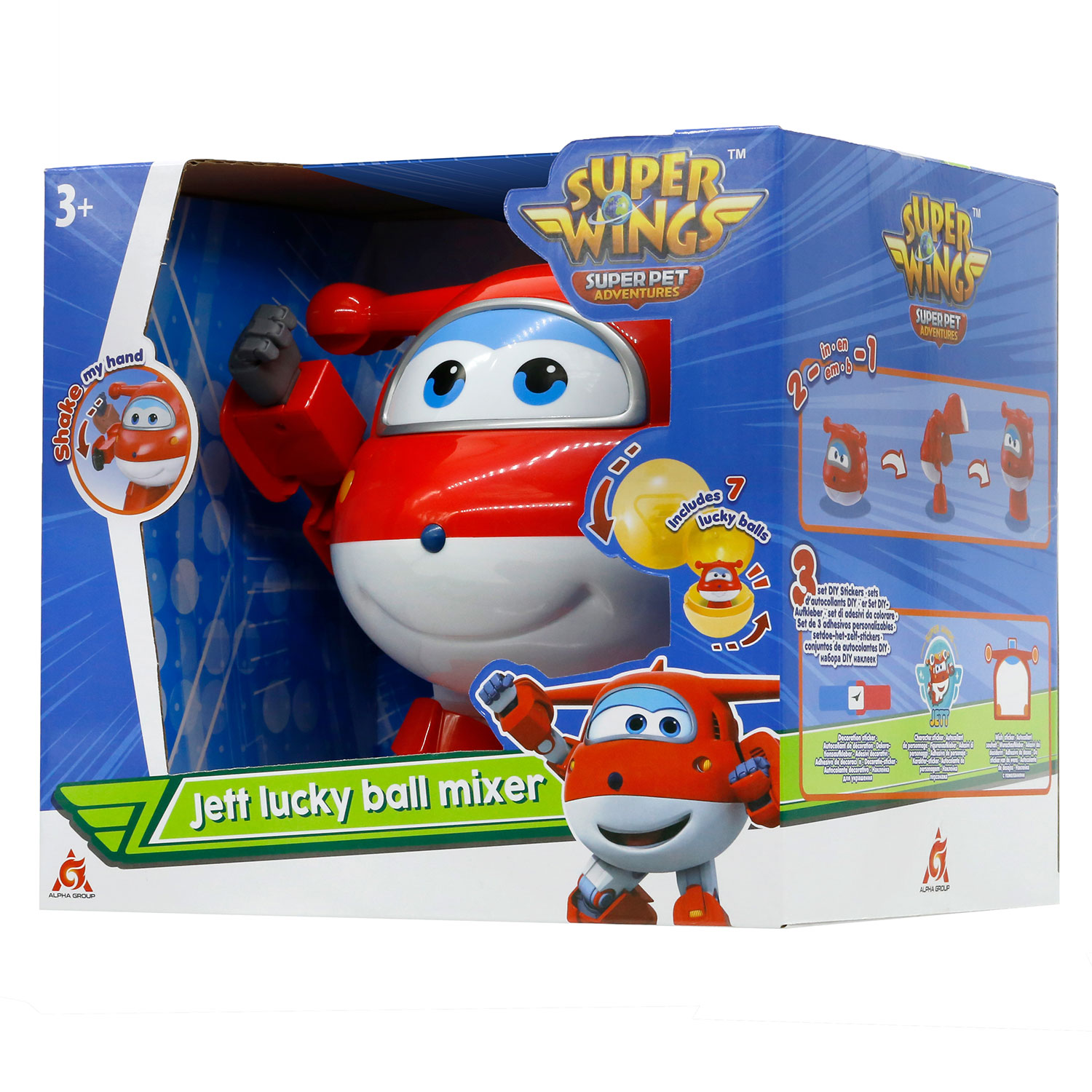 Самолет Super Wings красный EU770651 - фото 4