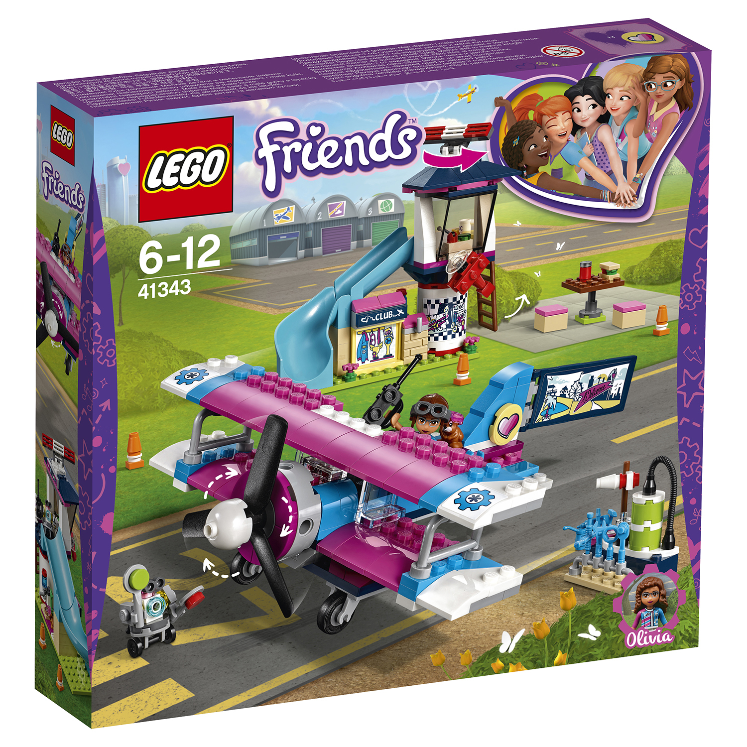 Конструктор LEGO Friends Экскурсия по Хартлейк-Сити на самолете 41343  купить по цене 1399 ₽ в интернет-магазине Детский мир