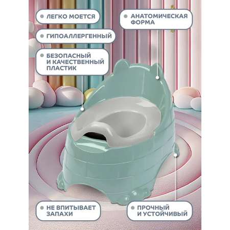 Горшок детский Компания Друзей анатомический с крышкой размер M