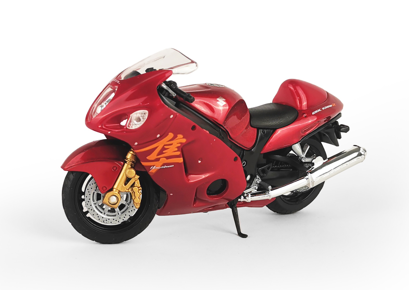 Мотоцикл WELLY 1:18 Suzuki Hayabusa красный 12828PW - фото 3