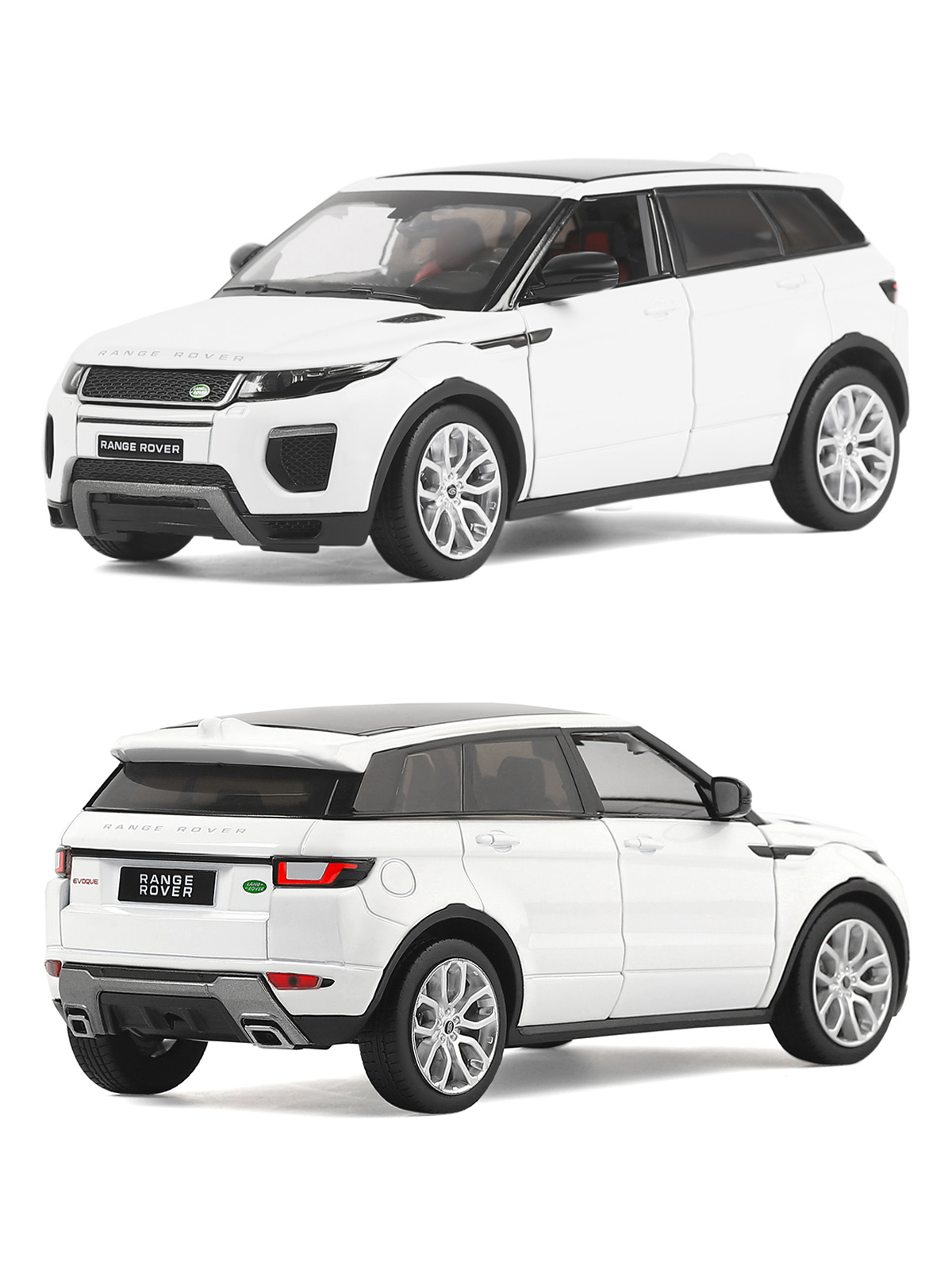 Внедорожник АВТОпанорама Land Rover Range Rover Evoque HSE 1:24 белый JB1251129 - фото 6