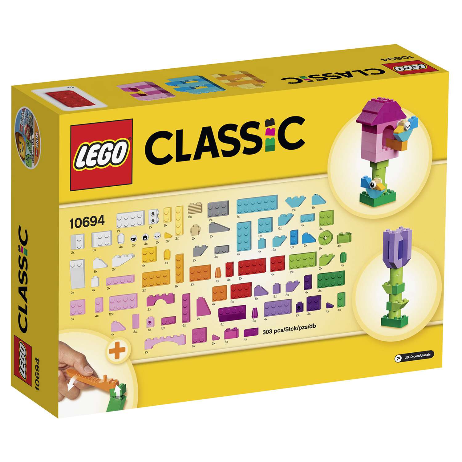 Конструктор LEGO Classic Дополнение к набору для творчества – пастельные цвета (10694) - фото 3