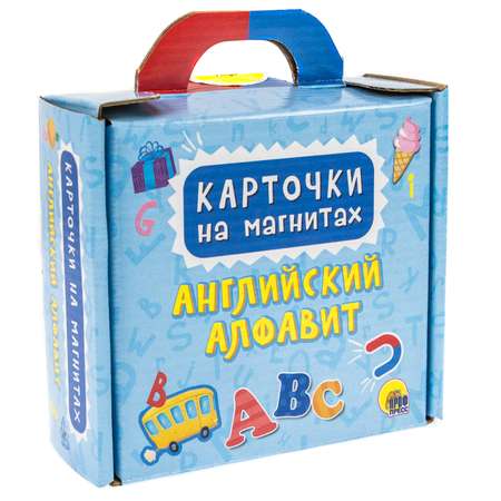 Обучающие карточки Проф-Пресс на магнитах в чемоданчике Английский алфавит