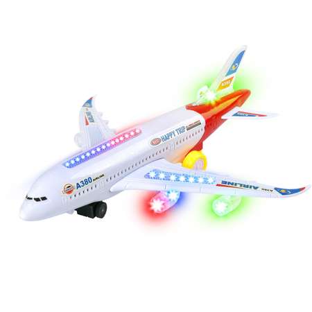 Самолет ABTOYS пассажирский электромеханический со световыми и звуковыми эффектами