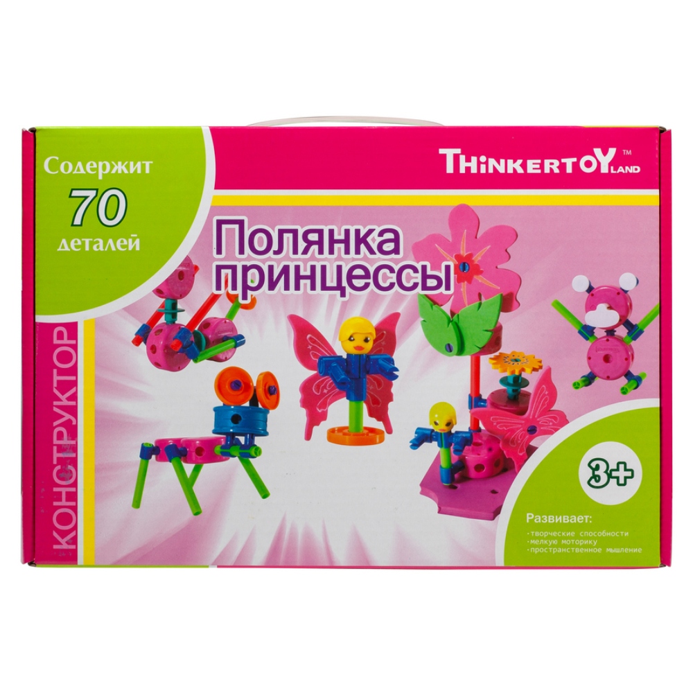 Конструктор Thinkertoy Полянка принцессы 70 деталей - фото 1