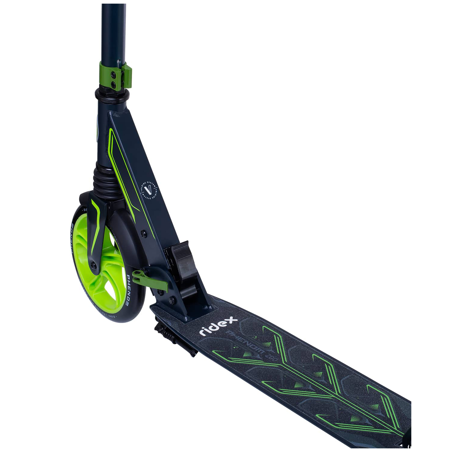 Самокат RIDEX двухколесный Scooter 2 wheels Phenom 200 green - фото 3