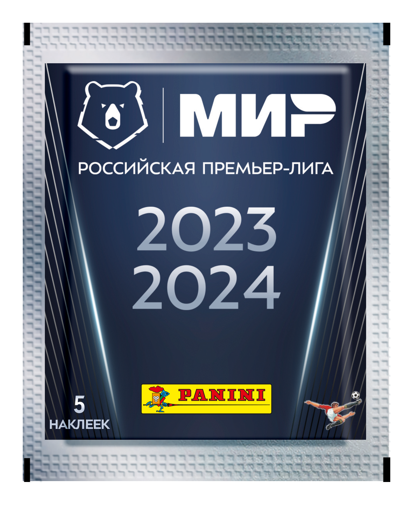Наклейки коллекционные Panini РПЛ сезон 2023-2024 5 пакетиков в экоблистере - фото 3