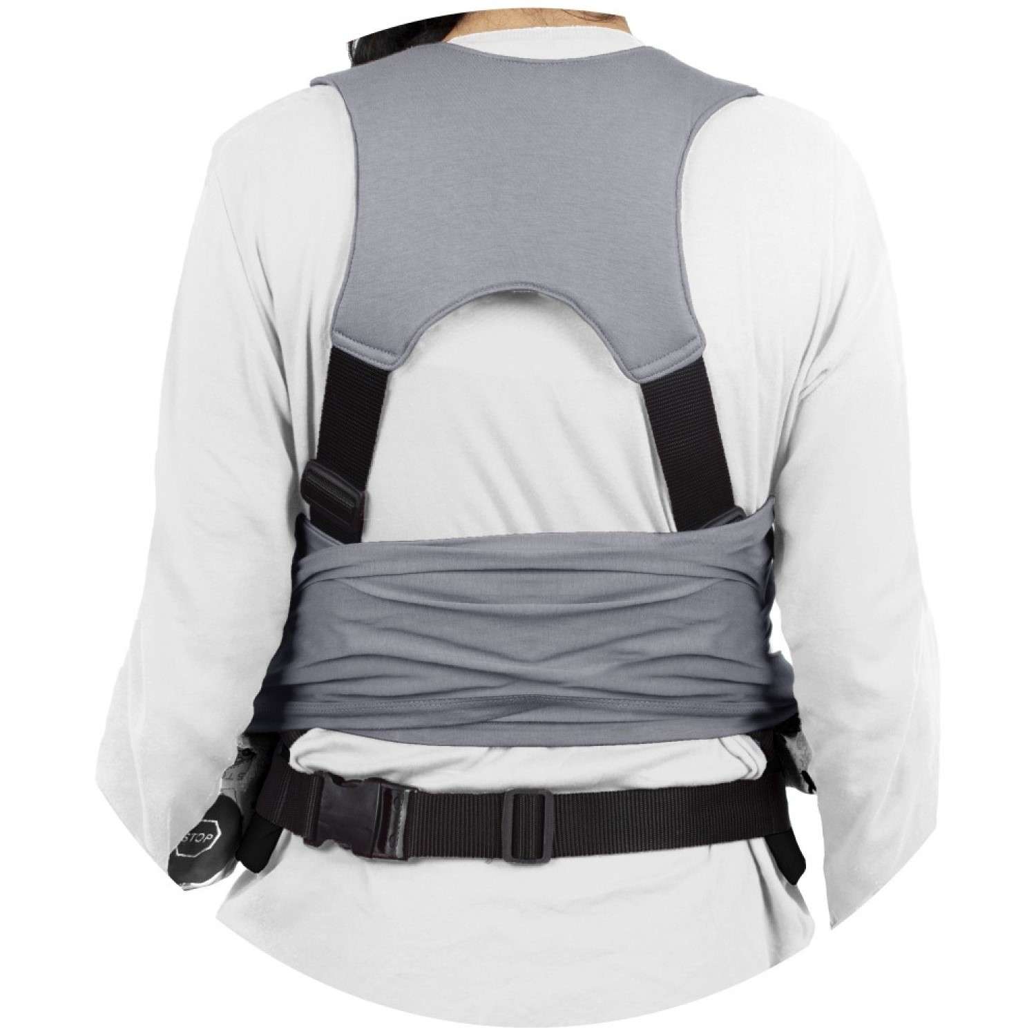 Слинг-шарф SEVIBEBE с функцией поддержки спины родителя для деток весом 3-12 кг - фото 4