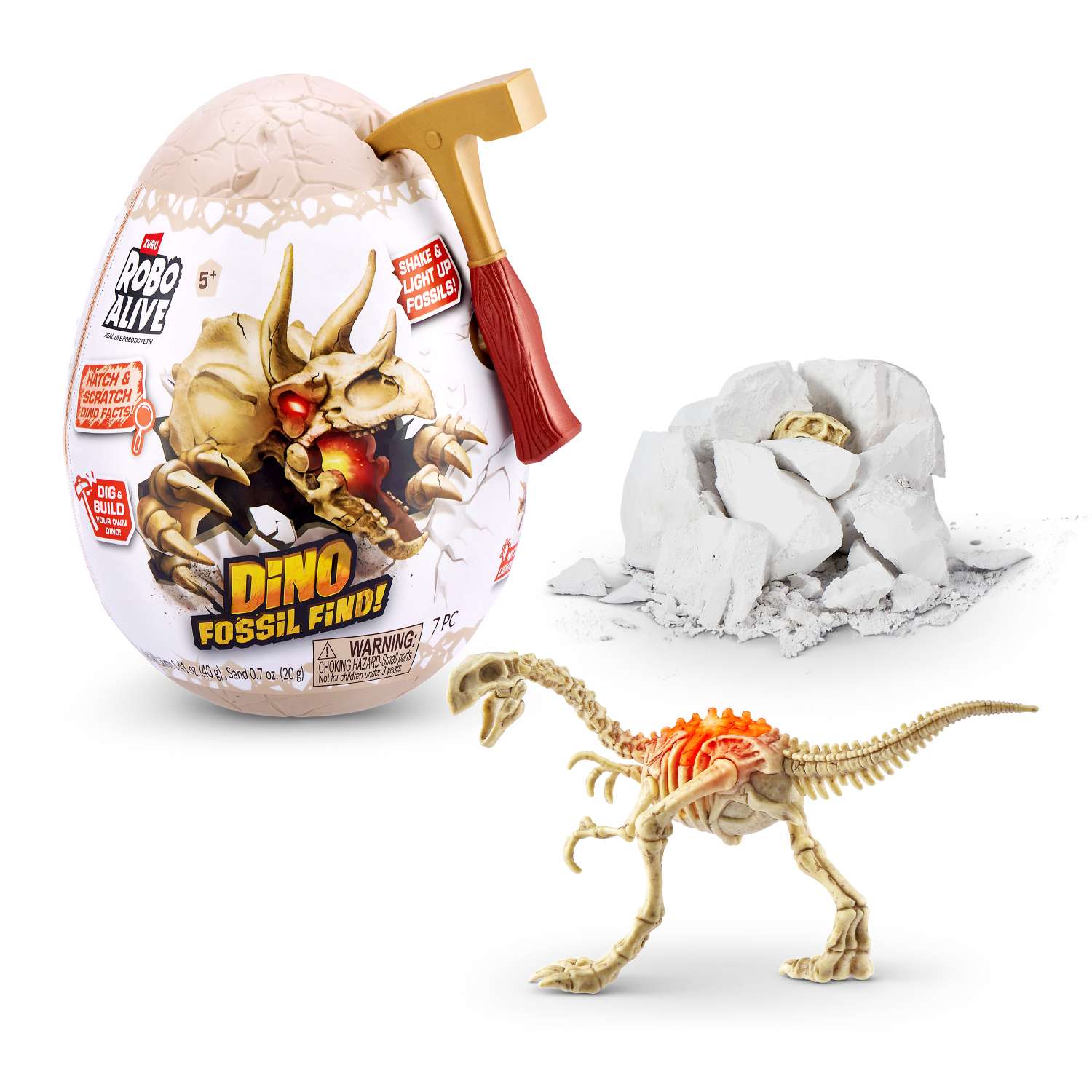 Набор игровой Zuru Robo Alive Dino Fossil Яйцо в непрозрачной упаковке (Сюрприз) 71115UQ1 - фото 2