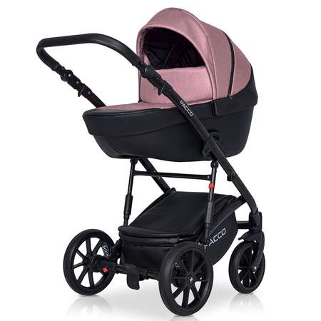 Коляска 2в1 Riko Basic Pacco 02 Pink Розовый-Черный