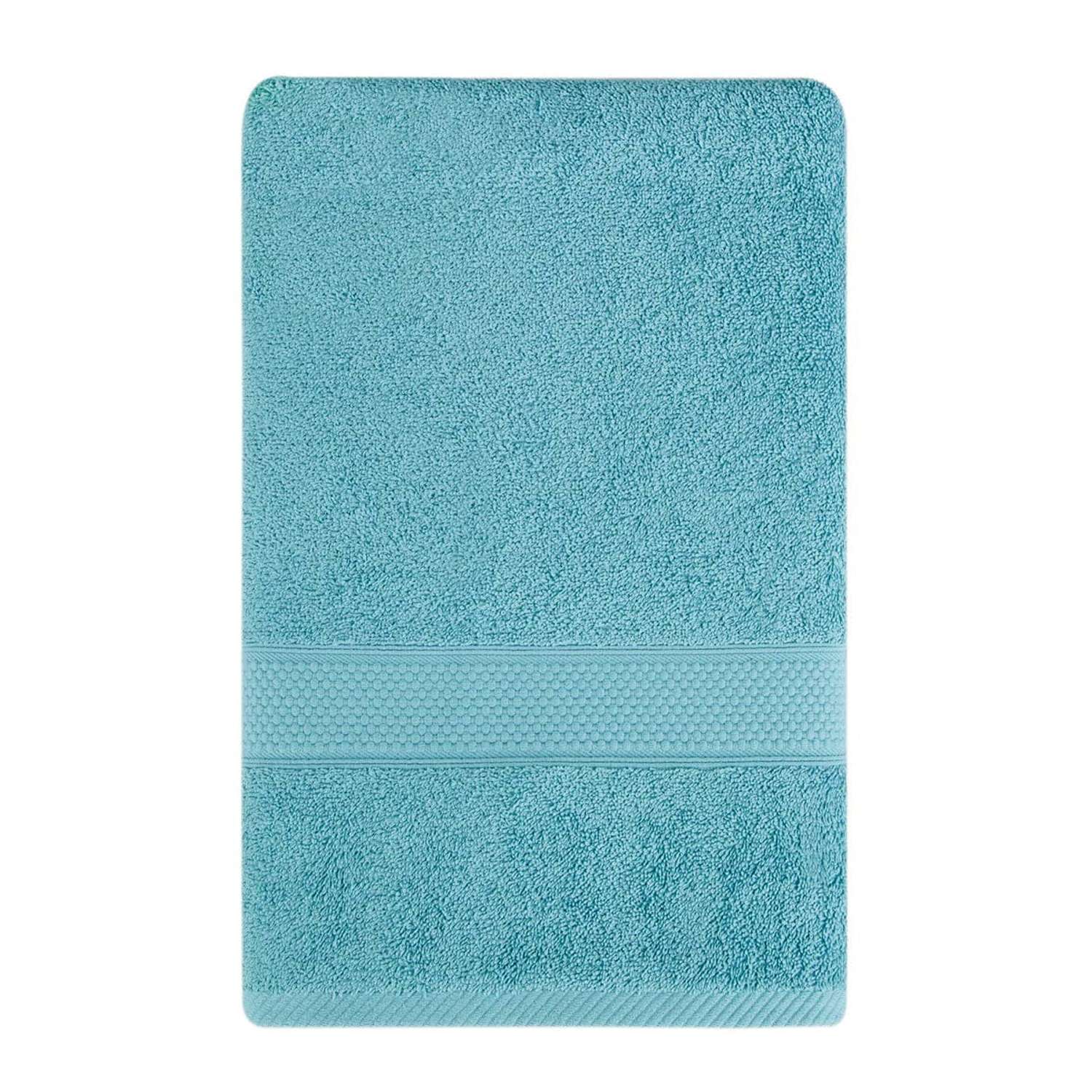 Полотенце для ванной Arya Home Collection однотонное 100х150 см Miranda Soft аква - фото 1
