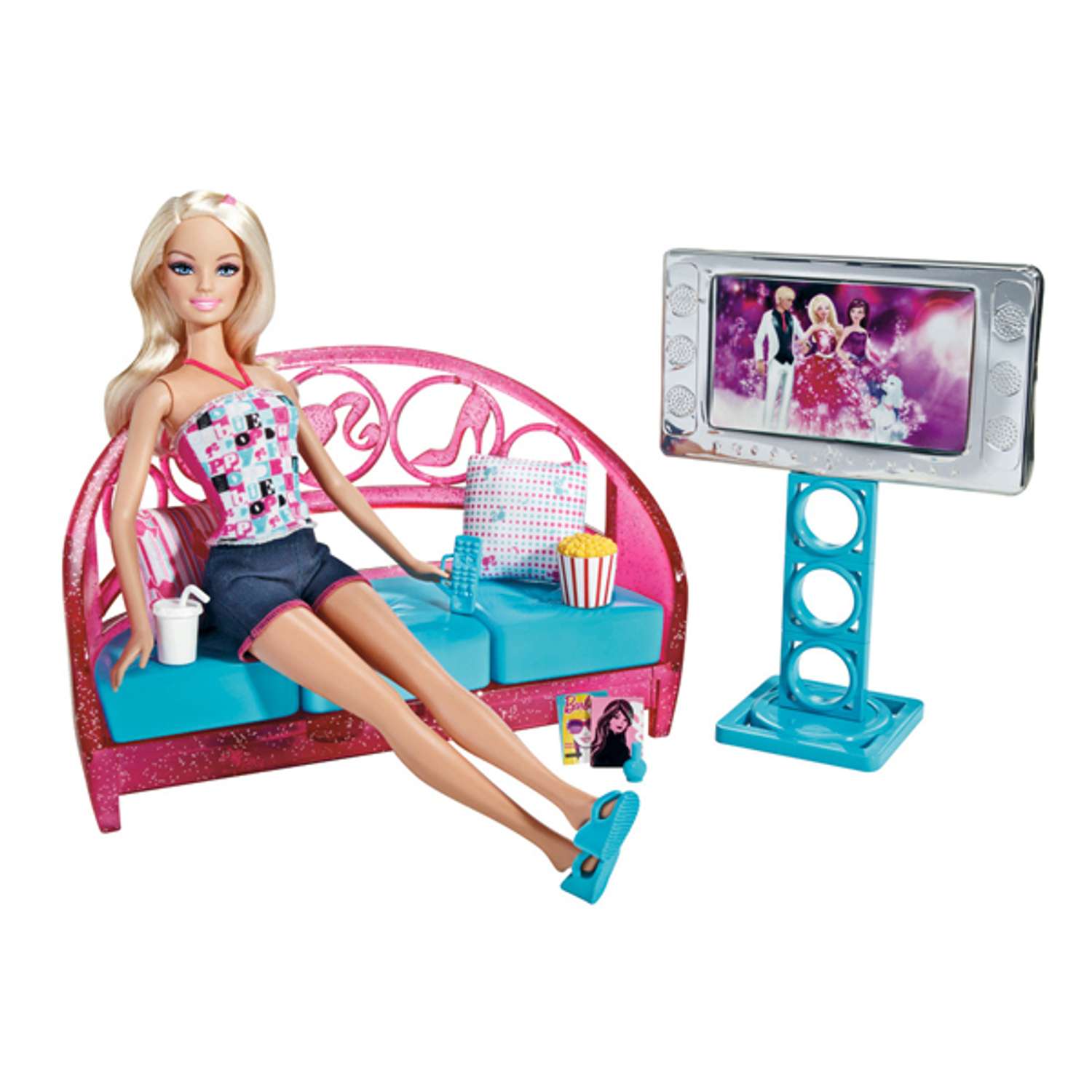 Игровой набор Barbie Кукла Barbie + мебель в ассортименте T8008 - фото 3