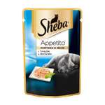 Корм влажный для кошек Sheba Appetito 85г с тунцом и лососем пауч