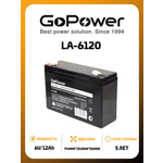 Аккумулятор GoPower для детских машин LA-6120 6V 12Ah