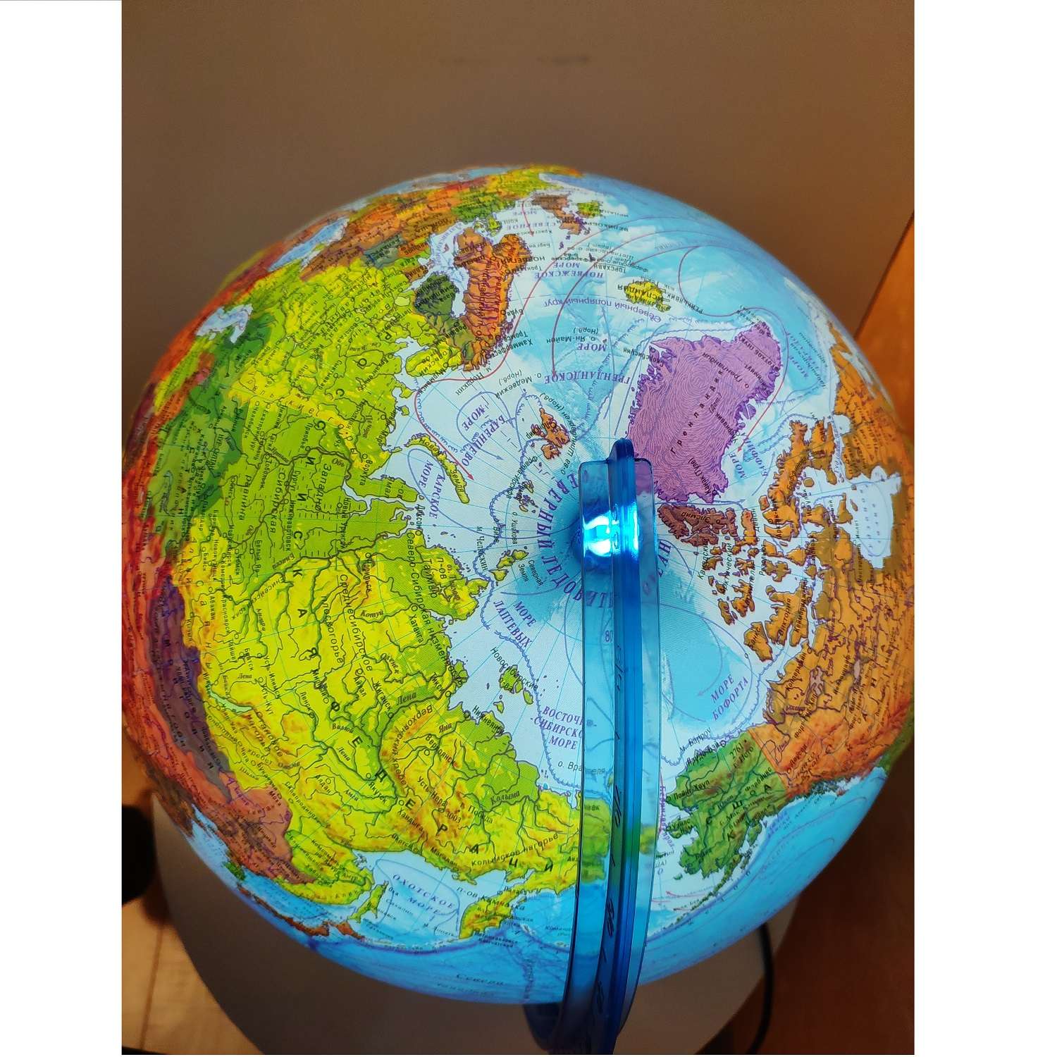 Глобус Globen Земли Интерактивный рельефный 32 см с подсветкой от батареек VR очки - фото 12
