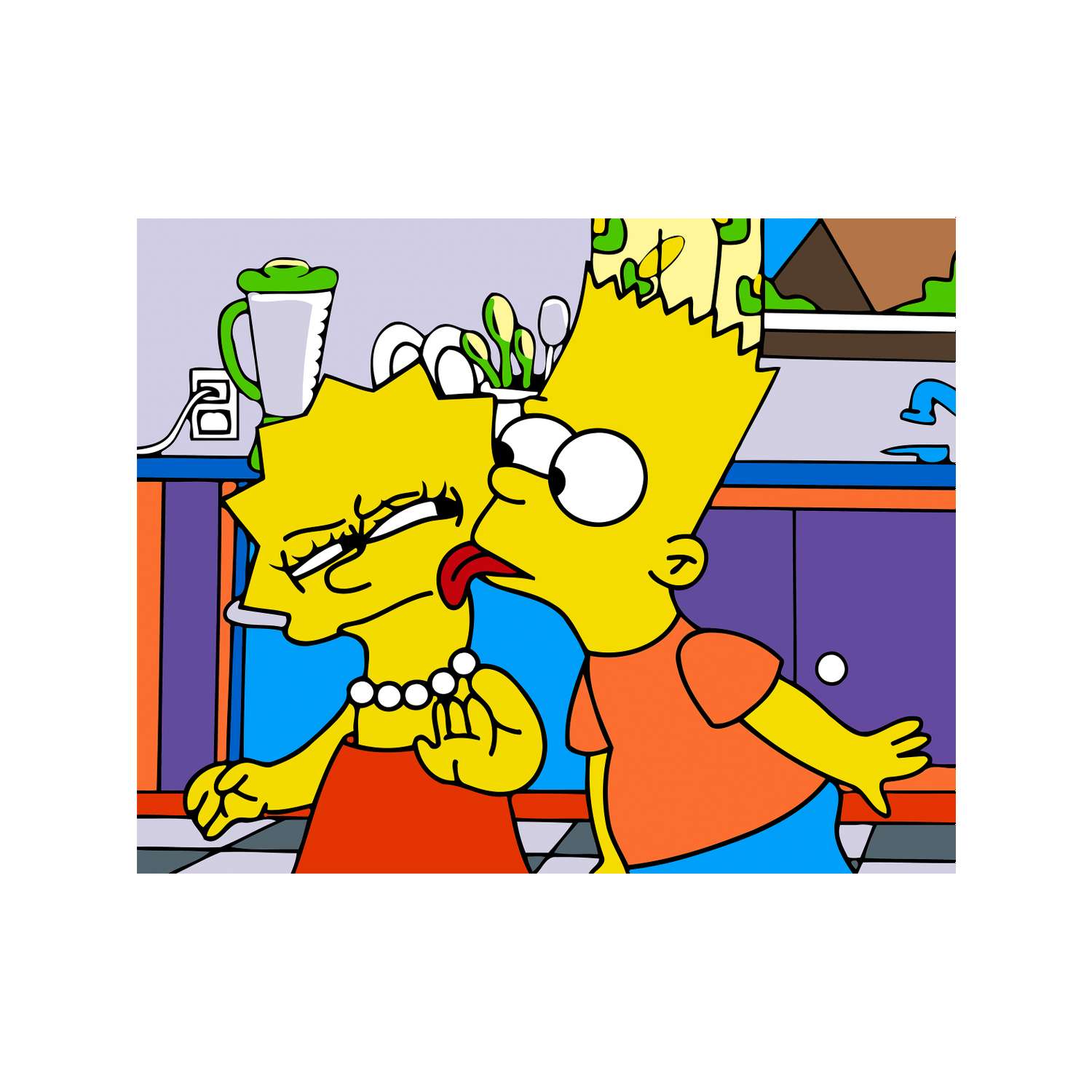 Картина по номерам Это просто шедевр SHE024 Барт и Лиза - фото 2