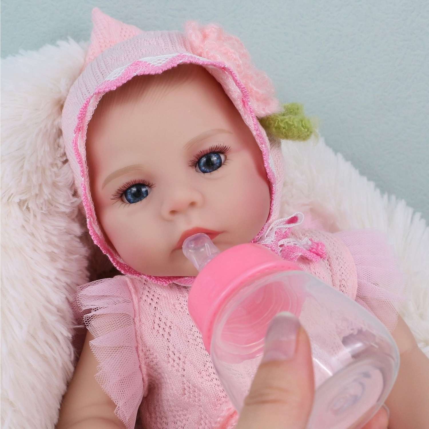 Кукла Реборн QA BABY Ксения пупс с соской набор игрушки для девочки 45 см 42002 - фото 4