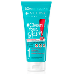 Гель для умывания EVELINE + скраб + маска 3в1 CLEAN YOUR SKIN 200мл