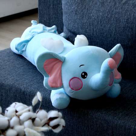 Мягкая игрушка Sima-Land подушка «Слоник» 80 см цвет голубой