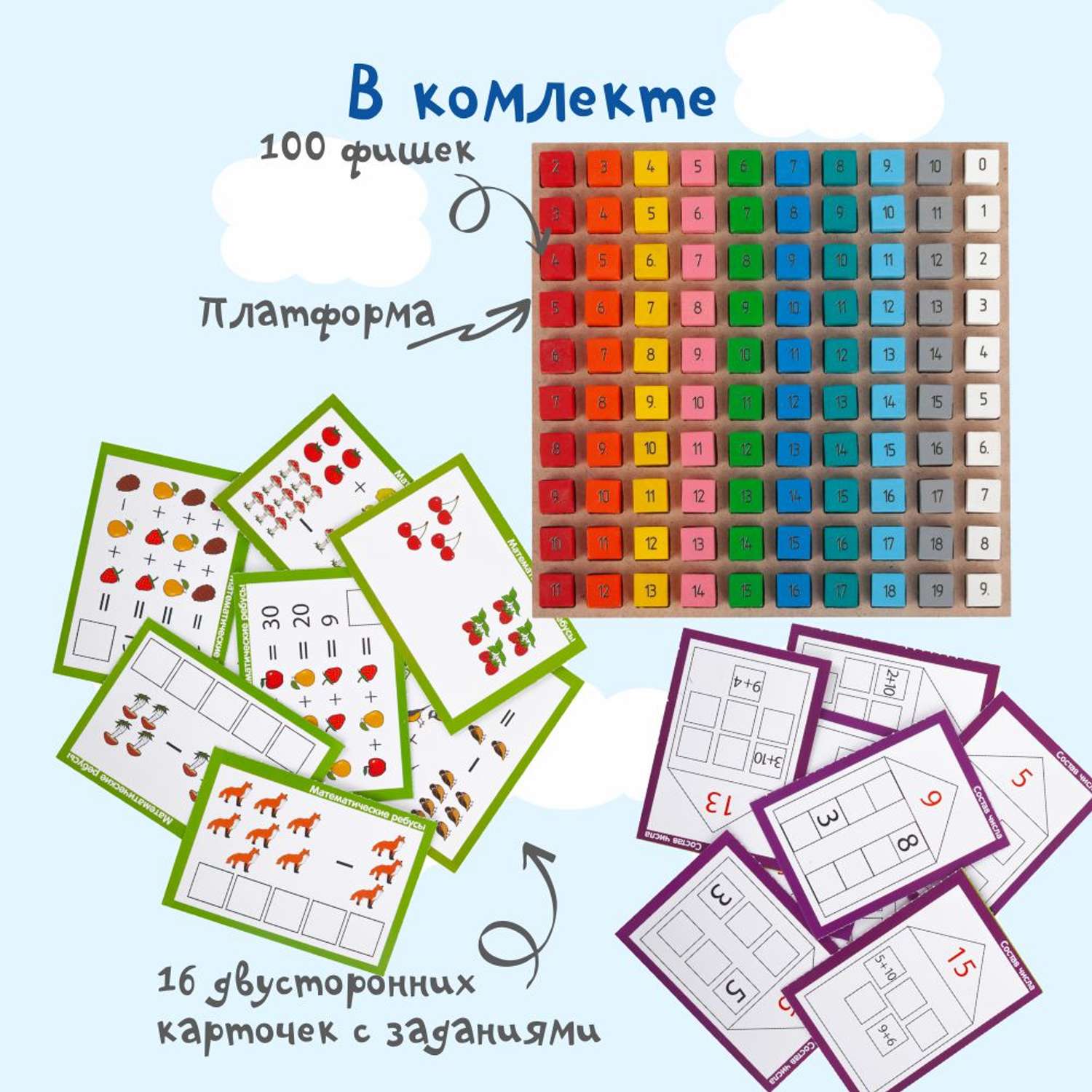 Обучающий набор Краснокамская игрушка Таблица сложения - фото 6