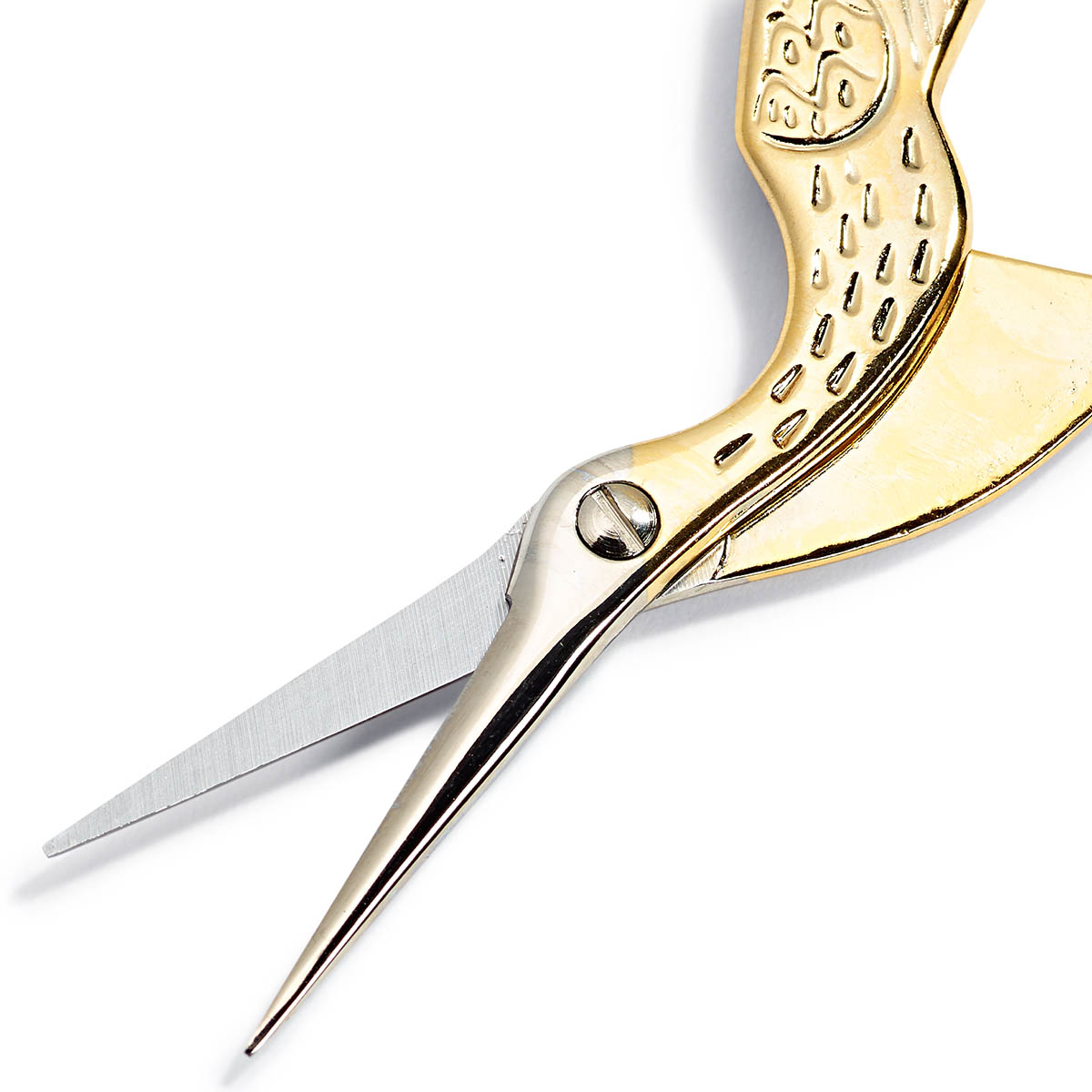 Ножницы Prym вышивальные стальные с фигурными ручками Аист для творчества 9 см 611445 - фото 5