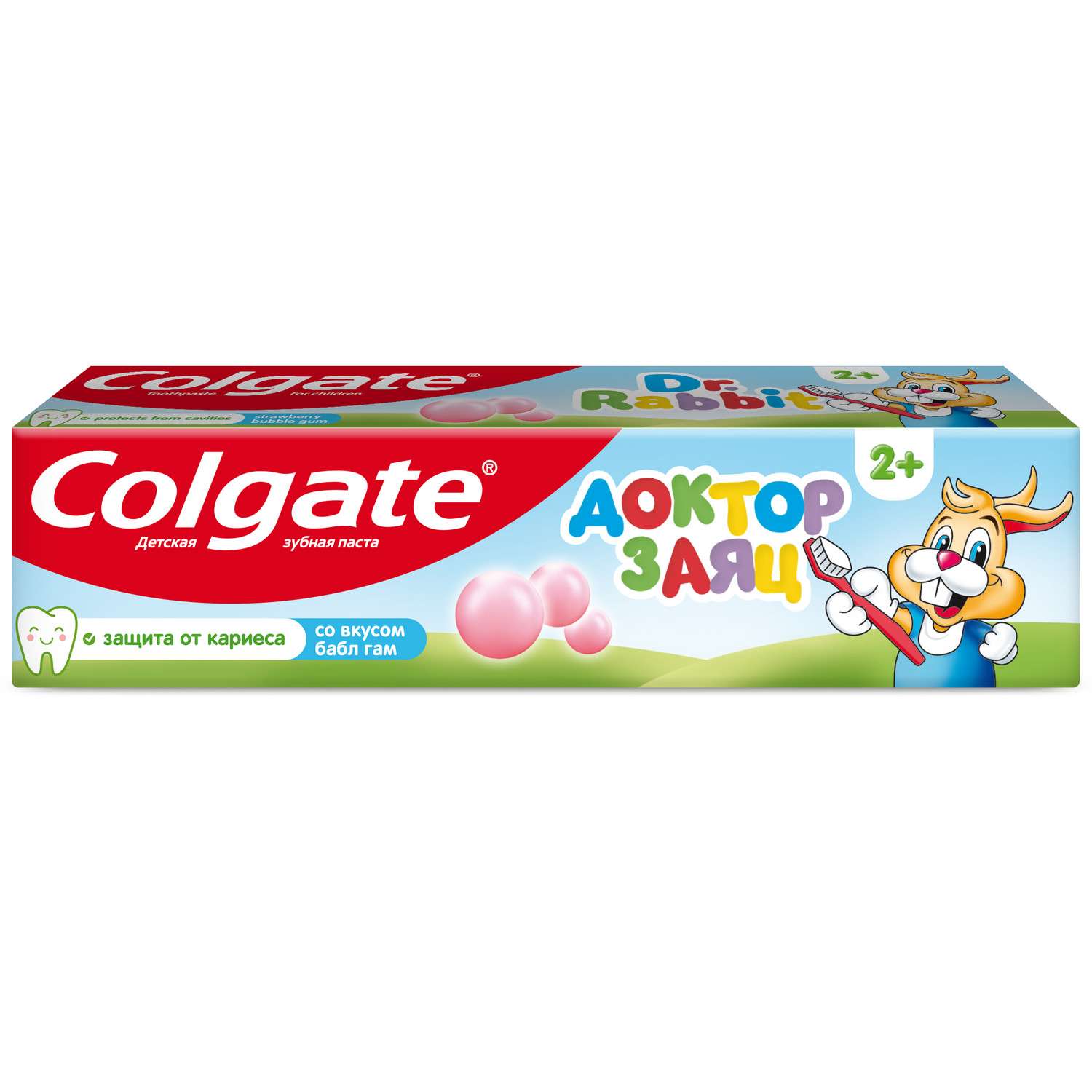 Зубная паста Colgate Доктор Заяц со вкусом жвачки c 2лет 50мл - фото 3
