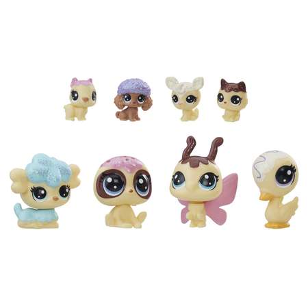 Набор Littlest Pet Shop 8 ванильных петов (E0159)