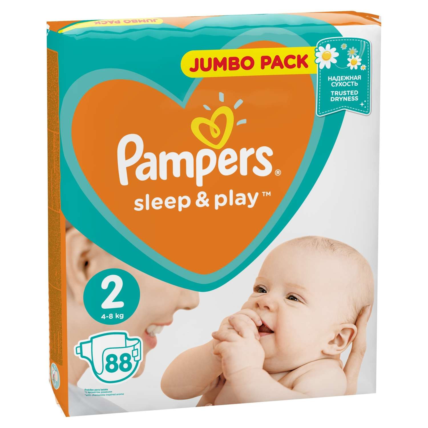 Подгузники Pampers Sleep and Play 2 4-8кг 88шт - фото 3