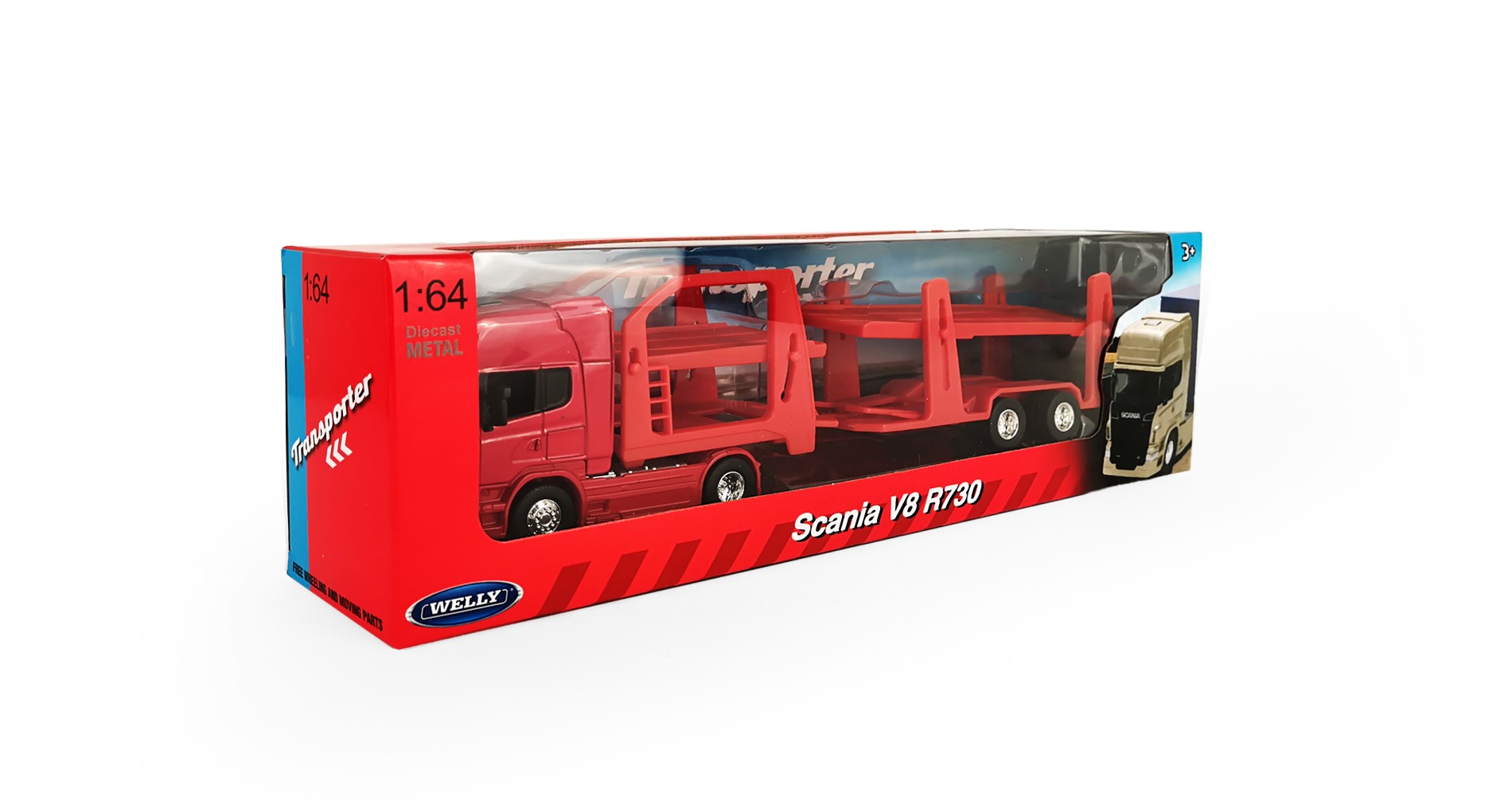 Грузовик Welly Scania 1:64 68023SS-F-GW - фото 5