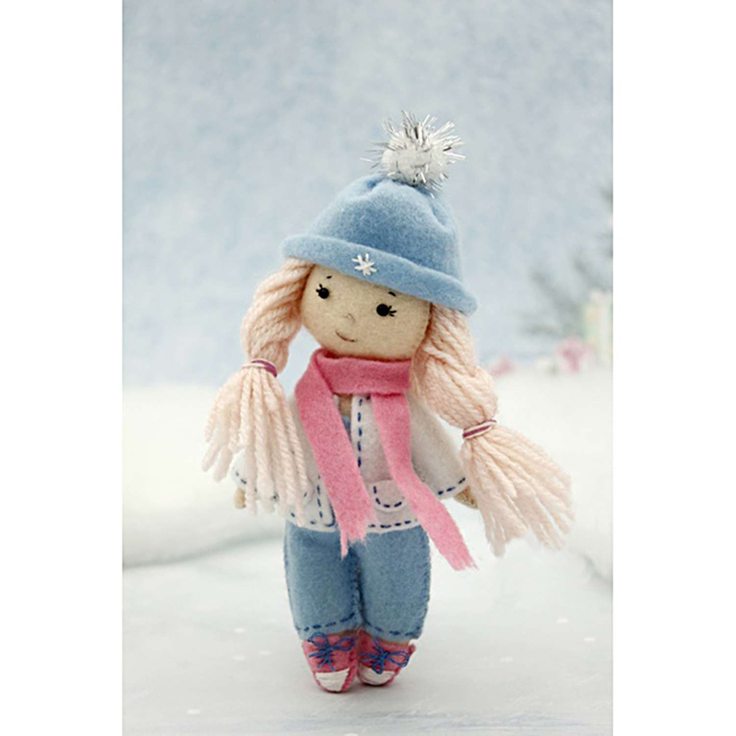 Набор для творчества Кукла Перловка изготовление куклы из фетра Малышка Сью 15 см - фото 1