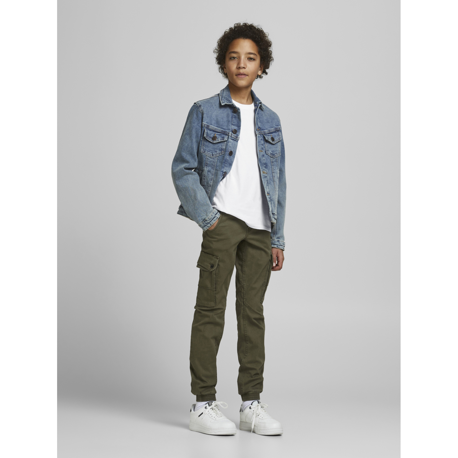 Футболка JACK AND JONES JUNIOR 12158433/White - фото 6