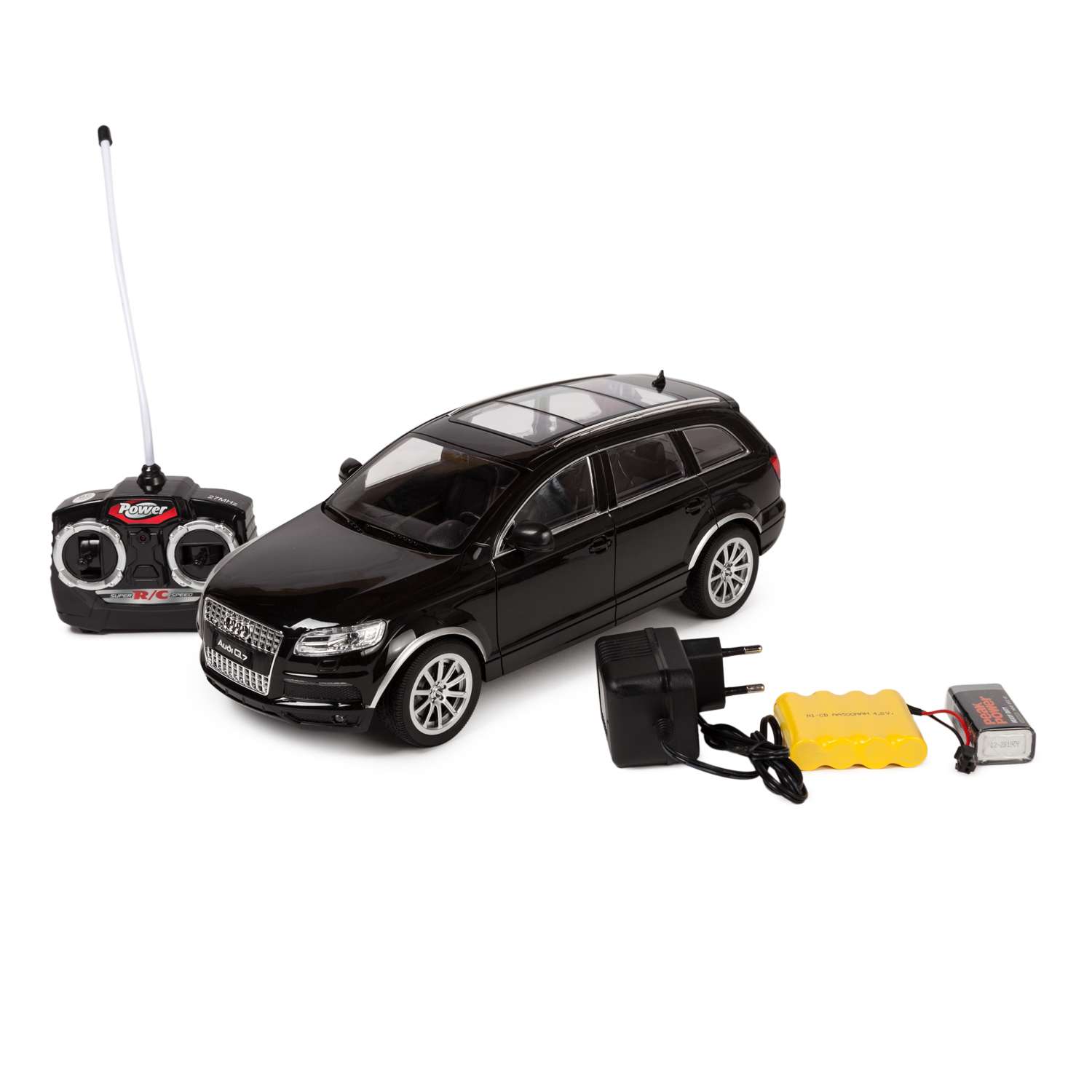 Машинка на радиоуправлении Mobicaro Audi Q7 1:16 Чёрная - фото 1