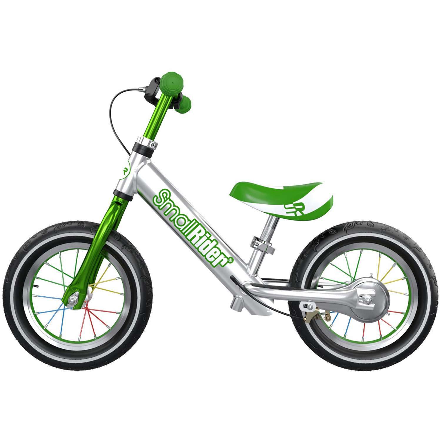 Беговел Small Rider Foot Racer 3 Air серебро-зеленый - фото 10
