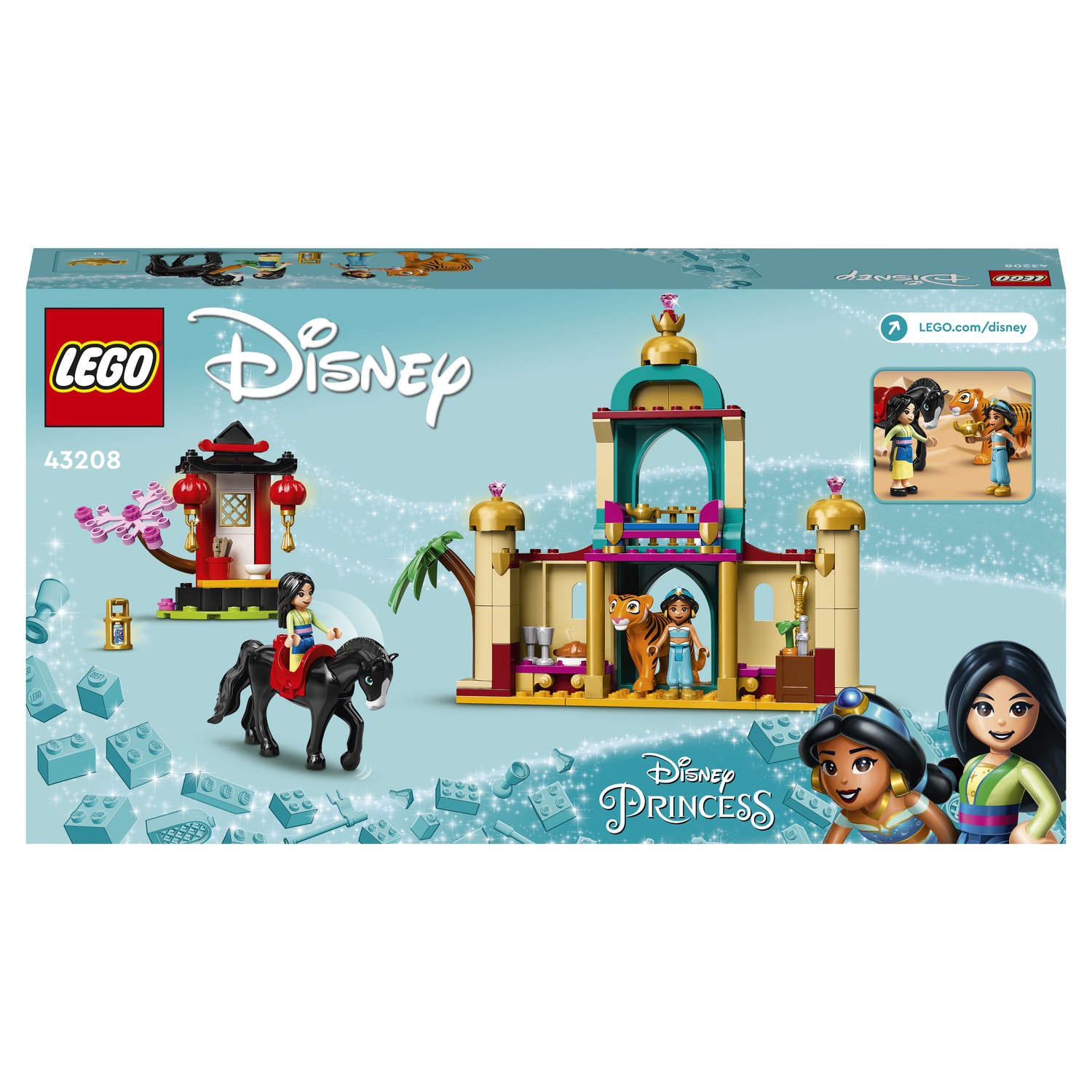 Конструктор LEGO Disney Princess Приключения Жасмин и Мулан 43208 купить по  цене 3369 ₽ в интернет-магазине Детский мир