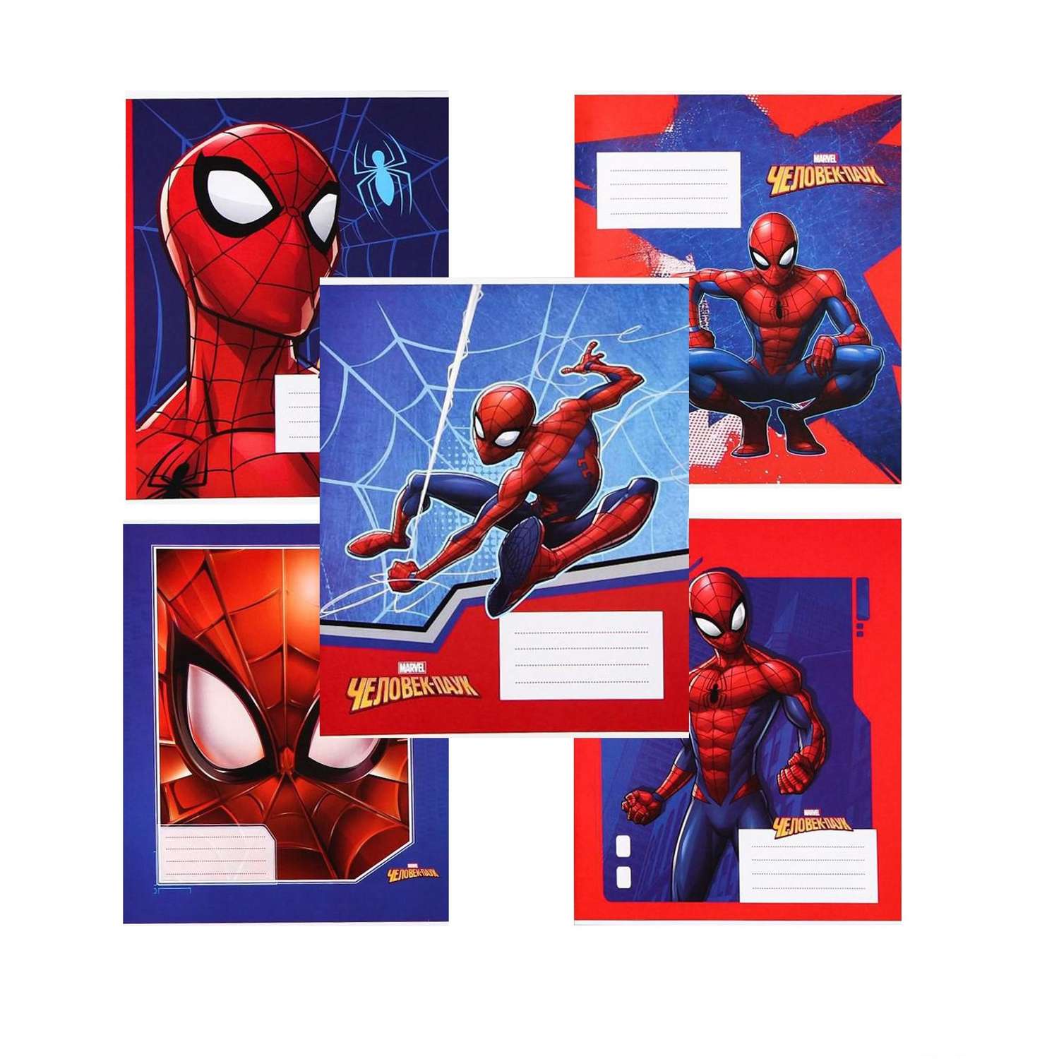 Комплект тетрадей MARVEL в линейку «Человек-паук» 10 шт - фото 1