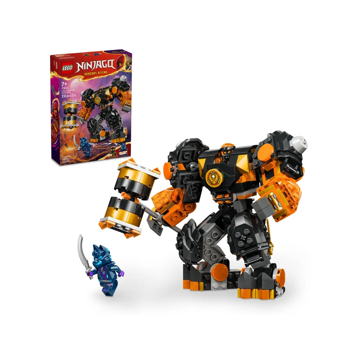 LEGO Ninjago Конструктор Элементальный земной робот Коула