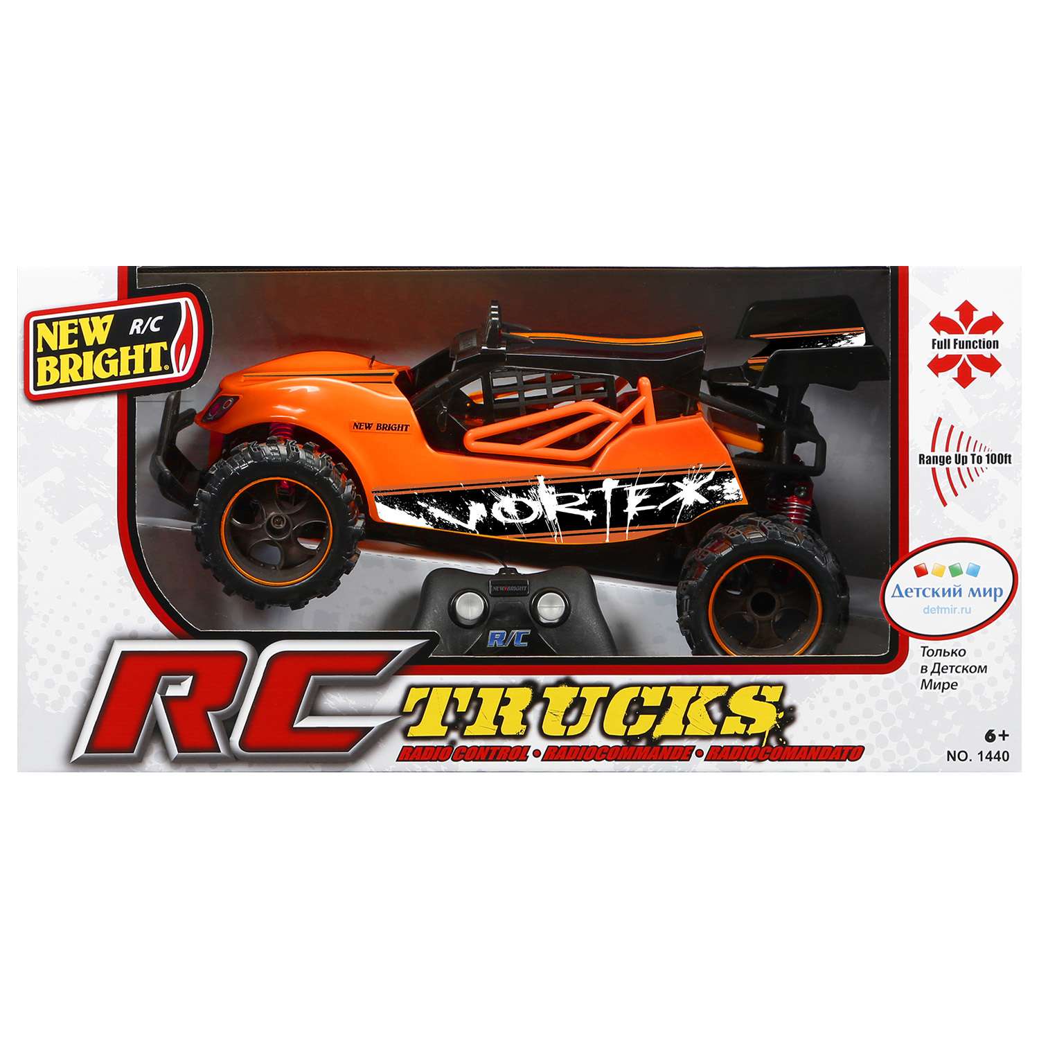 Машина New Bright РУ 1:14 Vortex Buggy Оранжевый 1440 - фото 2