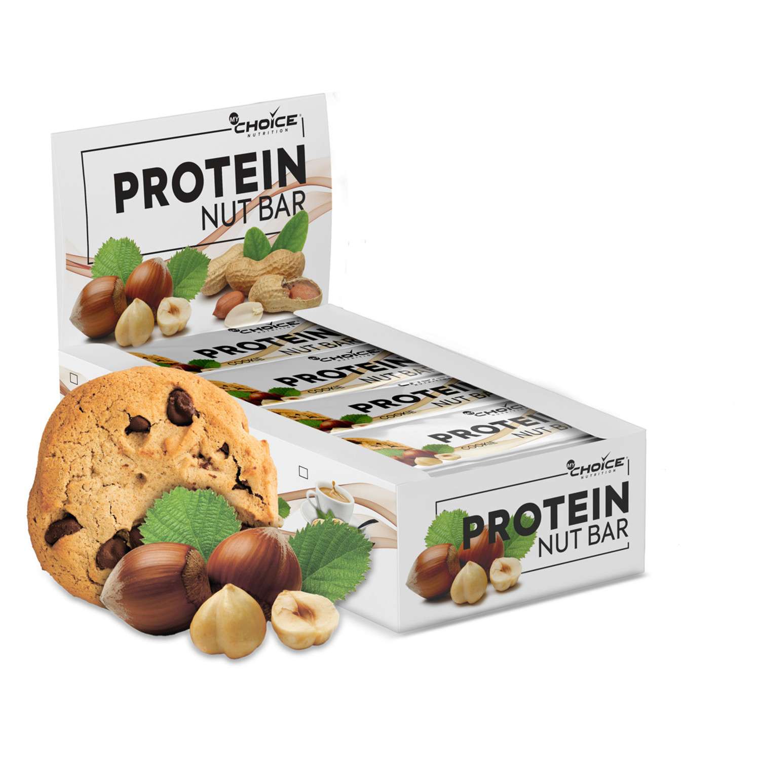 Изделия кондитерские MyChoice Nutrition Protein Nut Bar батончики печенье 20шт*40г - фото 3