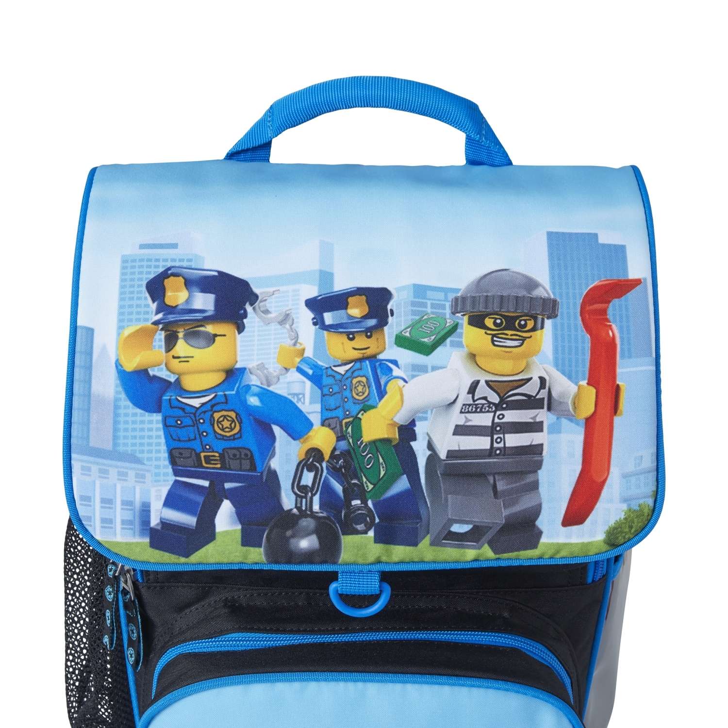 Рюкзак школьный LEGO с сумкой для обуви ланчбоксом и бутылкой City Police chopper - фото 8