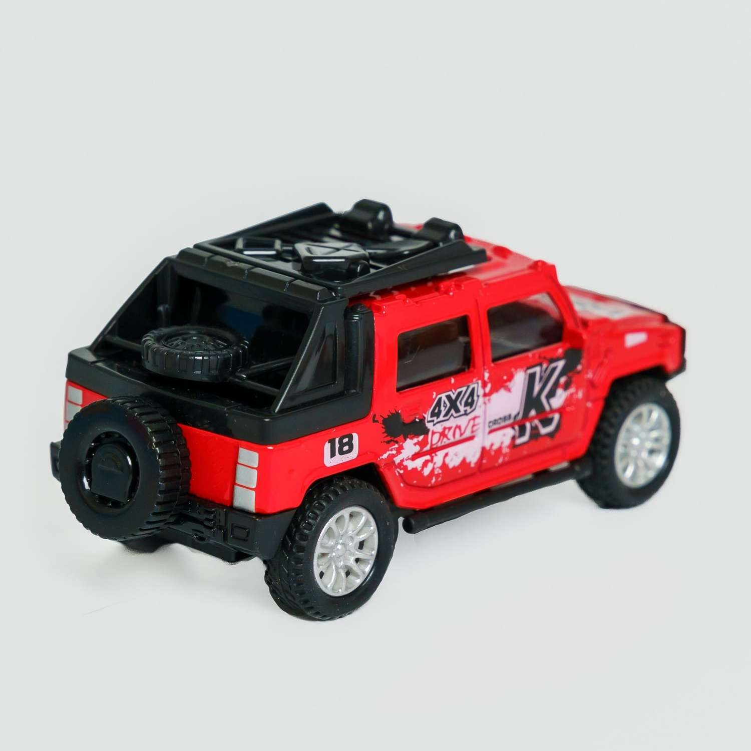 Машинка AUTOGRAND Pickup красная детская металлическая с инерционным механизмом развивающая крутая 12 см 88547 - фото 6