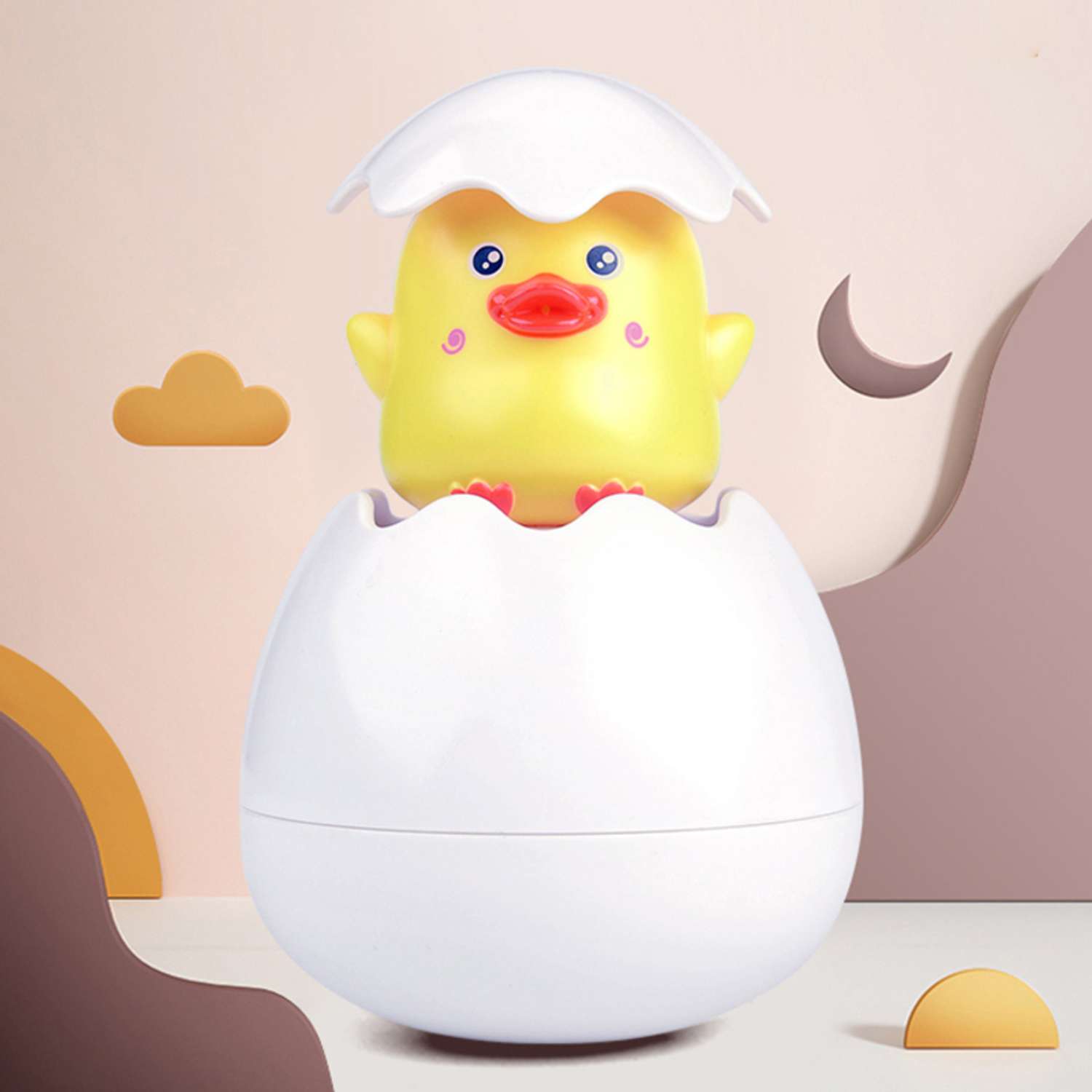 Игрушка-лейка для ванной S+S Яйцо лейка Цыпленок в пакете - фото 5