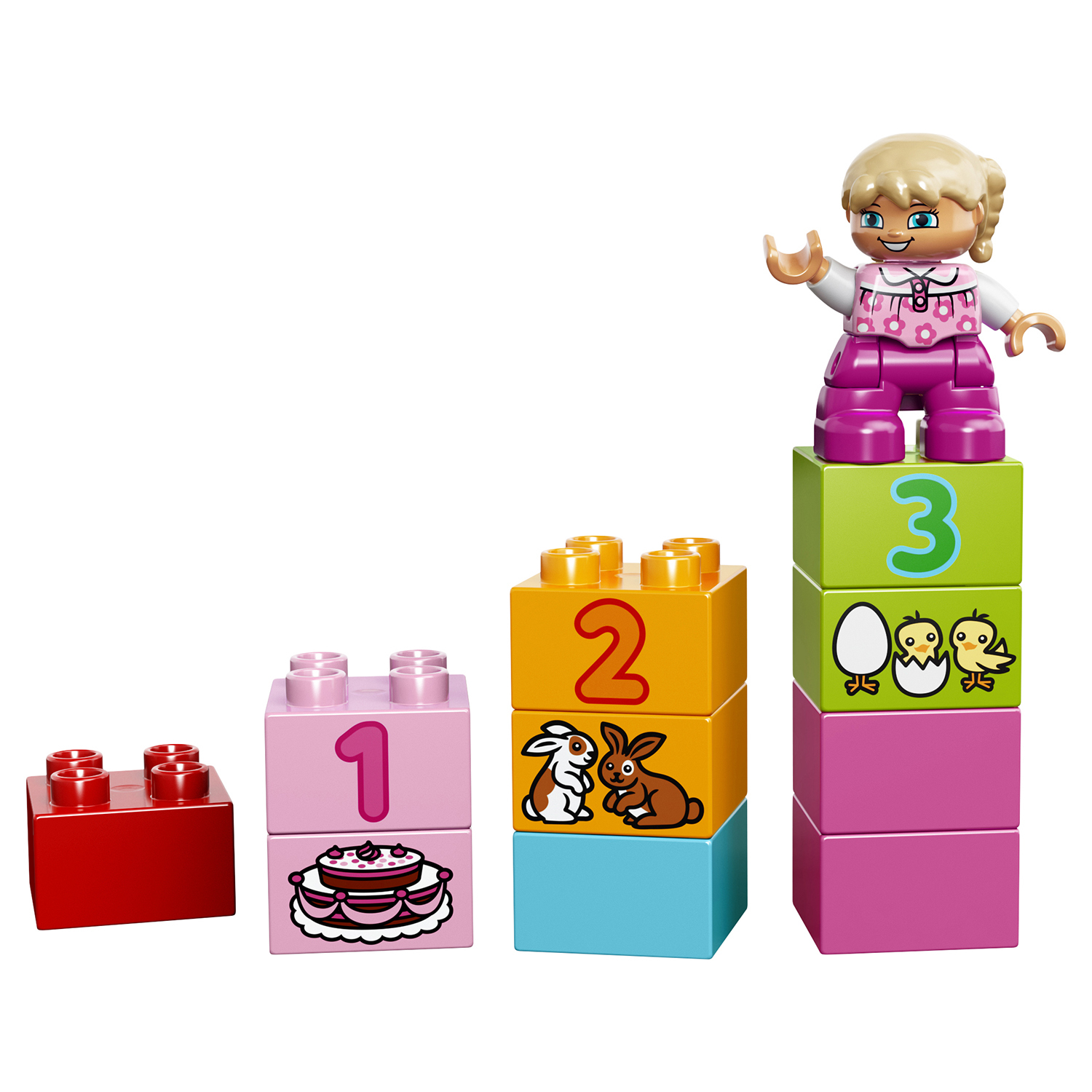 Конструктор LEGO DUPLO Лучшие друзья курочка и кролик блочный - фото 18