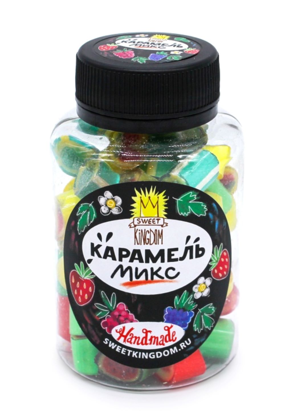 Карамель Ягодный микс Sweet Кingdom в банке рубленная - фото 1