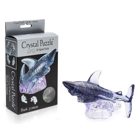 3D-пазл Crystal Puzzle IQ игра для детей Акула 37 деталей